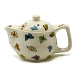 Beautiful  350ml Small Butterfly Teapot With Infuser - Just Teapot or Add Cups