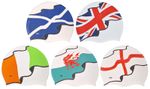 CHEX 100% Silicone Flags Swimming Swim Cap Senior Junior 8+ Yrs England Ireland 