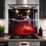 Printed Glass Kitchen Splashback 6mm Toughened Heat Resistant Hob Design No 2001