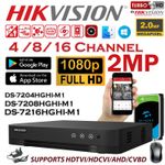 2MP Smart CCTV DVR Recorder 4 8 16 Channel AHD 1080P Video HD VGA HDMI BNC UK