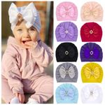 Cute Baby Girls Beanie Turban Hat Infant Bow Knot Cap Newborn Head Wrap Headband