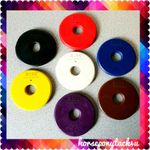 Rubber coloured bit guards rings rein stops or martingale stoper for bridles