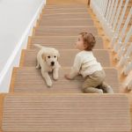 Lighterday 60 * 20cm Stair Treads Carpet 15 Pack,Peel and Stick 1, Beige