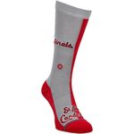 MLB Cardinals Split Crew Sock