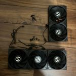 Lian Li OEM Reverse Blade Fans 5 Pack PC Case Fan Black 120