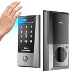 TCL Smart Lock D2 Pro, Palm Vein Keyless Entry Deadbolt, Dark Grey