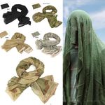 Tactical Mesh Scarf Face Veil Hunting Multi Purpose Hiking Camping Scarves