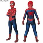 Kids Boys Spiderman Tobey Maguire Cosplay Costume Jumpsuit Zentai Suit Outfits💖