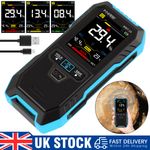 Moisture Meter Wood Wall Floor Timber Damp Tester Hygrometer Humidity Detector