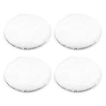 4 Pcs 6-Inch Wool Polishing Pad Hook and Loop Buffing Wheel Polisher Buffer