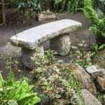 Large Stone Cast Carved Garden Bench Seat Heavy And Solid By DGS  130KGS