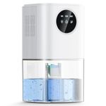Dehumidifiers for Home, 1.8L Bedroom Quiet & Portable White 