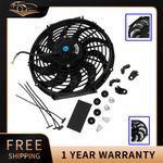 Universal 12" inch Slim 12V Electric Radiator Cooling Fan Push/Pull Mount Set