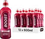 Boost Hydration Drink, Sport Drink, Mixed Berry Flavour- 500ml x 12 pack Bottles