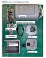 All Sky Camera Housing for Raspberry PI and HQ or ZWO Uncooled camera
