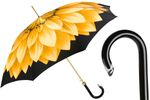 Pasotti Silver Sunflower Luxury Umbrella - Acetate Handle