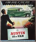 AUSTIN A40 10 cwt Van Sales Brochure c1950 #A426