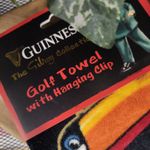 Guinness Golf Towel - Red & Black