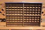 Vintage Wooden Printers Tray Drawer Letterpress Typecase Wall Display