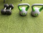 Collection from WD18 7QB. 2x15kg Hex Dumbbells + 2x16kg York Kettlebells –
