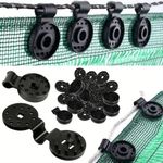 1000Pcs Shade Cloth Clips Greenhouse Net Mesh Grommet Clamps for Sunblock Covers