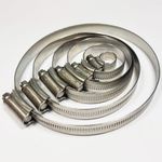 Stainless Steel JCS Hose Clip Jubilee Equiv Worm Clamps Fuel      PACK OF 10