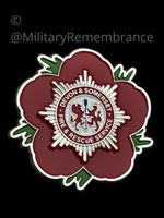 Devon & Somerset Fire & Rescue Service Remembrance Flower Lapel Pin (FR11)