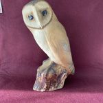 vintage purbeck  studio pottery owl ornament large ceramic