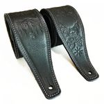 Handmade Retro Embossed Leather Guitar Strap Soft Cowhide High Quality Strap