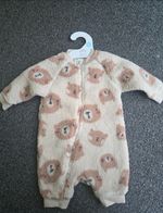 0-3 unisex fluffy zip romper 