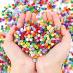 Pom Pom Balls - Craft/Hobby/Creative Supplies - 2000 pcs - 5mm -Assorted Colours