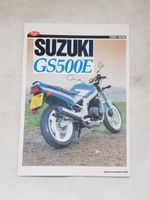 SUZUKI GS500E Motorcycle Sales Brochure FEB 1992