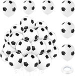 50 Football Balloons 12" Soccer Printed Match Party Latex Birthday League UK