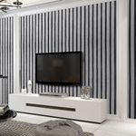 Wooden Slat Panelling Wallpaper DIY 3D Wood Panel Effect Stripes Wall Paper·Roll