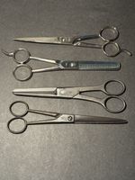 Vintage Professional Barber Scissor Set - 4 Pairs - Made in Italy & Europe