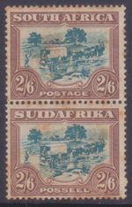 (F356-103) 1927 South Africa 2/6d pair (mint with toning) (DB) 