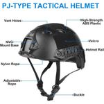 Military Tactical Full Face Helmet ABS Detachable Goggles NVG Bracket