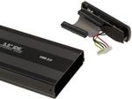 Aluminum Enclosure For 3.5" IDE Hard Drive 40 Pin USB 2.0 Link - Black Or Gray