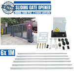 2000KG Electric Automatic Sliding Gate/Door Opener Motor Kit w/Remote + 6m Racks