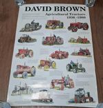  Poster, DAVID BROWN, AGRICULTURAL TRACTORS 1936- 1980 23 X 16.5