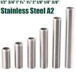 Threaded Hollow Tube Nipple Stainless Barrel Running Nipple Threaded Rod Fitting