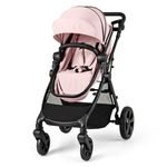 2-in-1 Convertible Stroller, Reversible Seat, Adjustable Canopy & All-Terrain