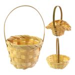 Flower Girl Baskets Mini Lightweight Rustic Handwoven Wedding Flower Basket 