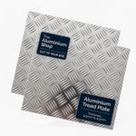 Aluminium 5 Bar Tread Plate Checker Chequer Sheet 1.5mm – 4.5mm Cut to Any Size