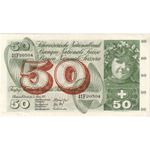 [#376825] Switzerland, 50 Franken, 1973-03-07, AU(55-58)