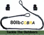 Crossbow String 80lb Pistol Xbow String & End Caps Fit EK Archery Cobra Bow UK