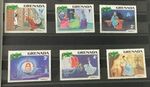 Disney Cinderella Christmas stamps x6 Grenada MNH 1981