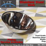 catering van sink, 25.5cm catering van sink & 500 mm Waste pipe