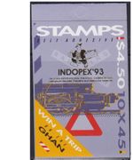 MINT 1993 TRAINS OF AUSTRALIA STAMP BOOKLET  - INDOPEX 93 STAMP SHOW O/P