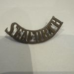 WWI-WWII Scottish Seaforth Highlanders Brass Shoulder Title British Army Scots